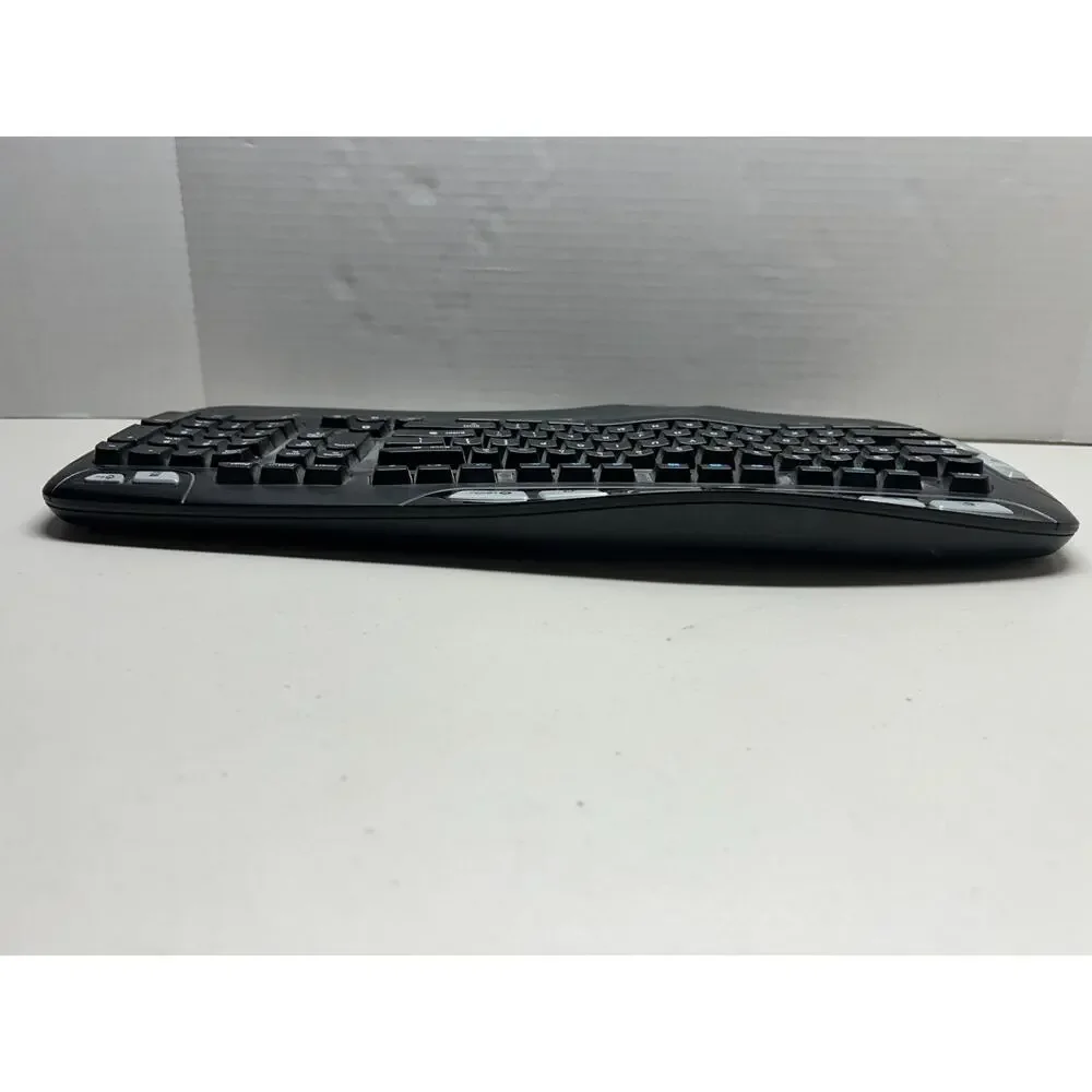 Logitech K350 Wave Wireless Keyboard Tested Working No USB Dongle